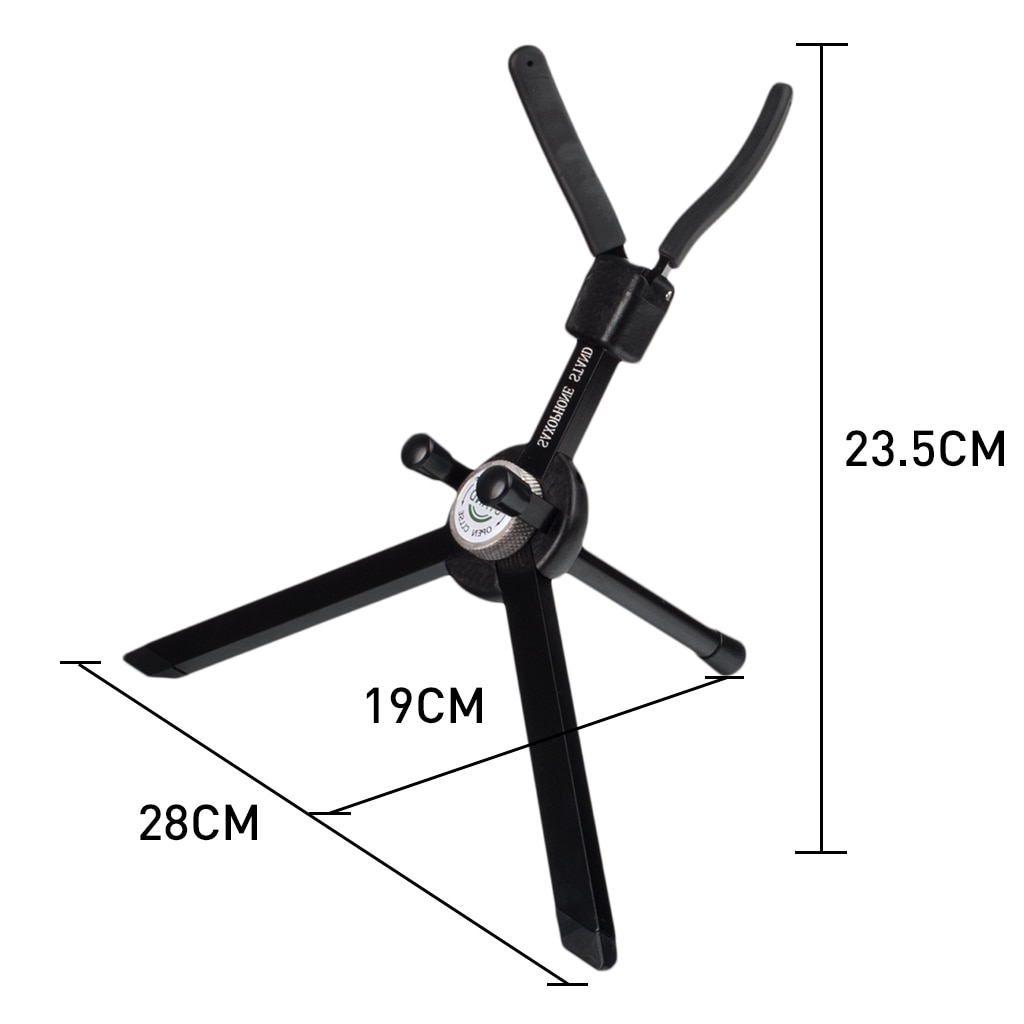 Naomi Portable Folding Soprano Saxophone Bracket Tripod Standing Metal Leg Detachable Saxophone Foldable