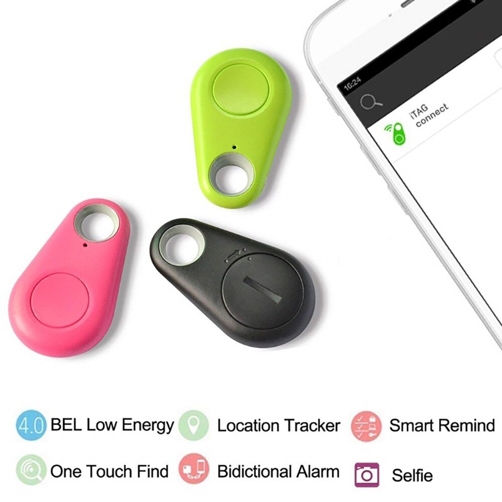 Anti-lost Wireless Self-timer Bluetooth Keychain Finder Recording Security Alarm Locator Phone Search Kid Tracker with Battery