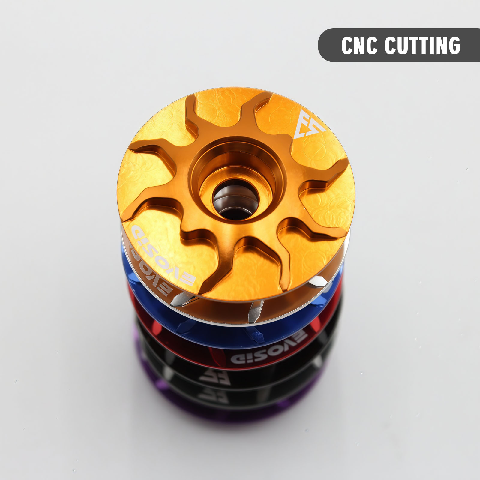 EVOSID Bicycle Headset Cap MTB Road Bike Stem Headset Top Cap Cover CNC with Screw for 28.6mm Fork Head Tube Cycling Accessories