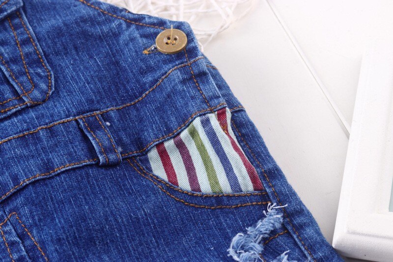 Bibicola Lente Herfst Kind Katoen Demin Rompertjes, Baby Jongens Bib Broek