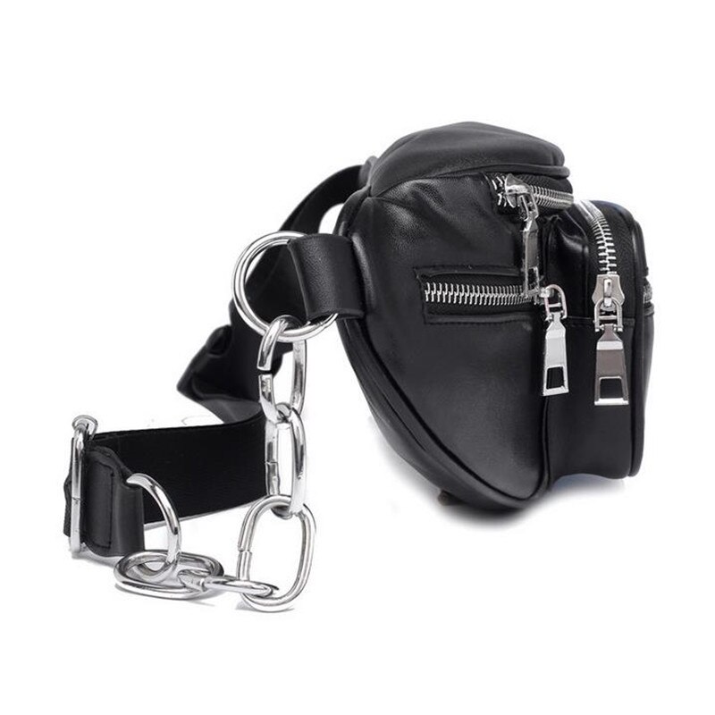 Riñoneras de piel sintética Unisex a la para hombre y mujer, riñonera negra lisa, riñonera de viaje, bolsos de hombro, riñonera 40 #
