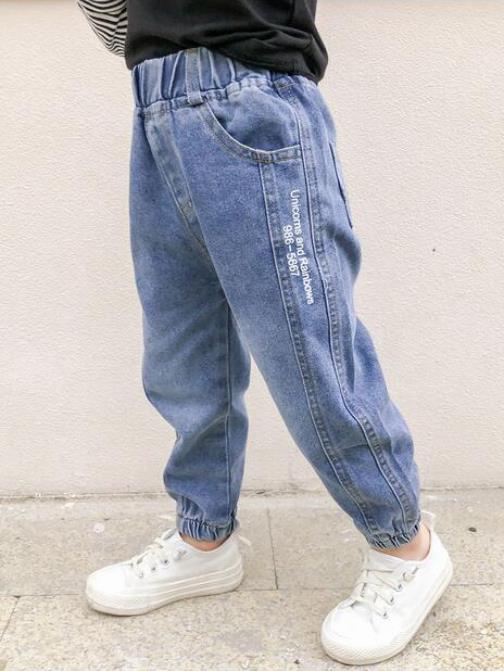 Boy Jeans For Boy Patchwork Boys Casual Cargo Pants Kids Jeans Pants School Spring Autumn Novelty Clothes For Boys 2-6 years