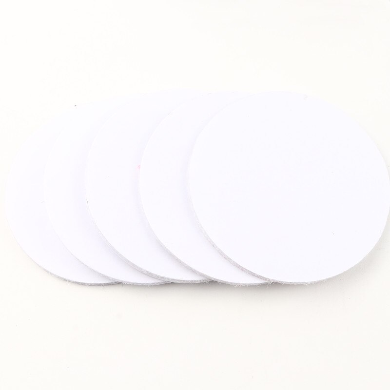 6Cm Strong Self-Adhesive Back Glue Velcro Fixed Point Sticker Tape Velcro for Bed Sheet Sofa Cushion Carpet Anti-Skid Mat: 6CMX6CM White 5PC