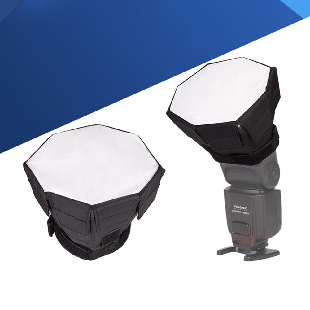30/40cm Universal On-camera Round Photography Flash Diffuser Reflector Soft Box
