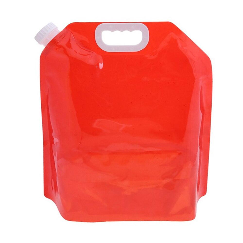 Plegable bolsa de agua contenedor PE insípido sello de seguridad ligero beber bolsas para almacenar agua para Camping de senderismo Picnic: red