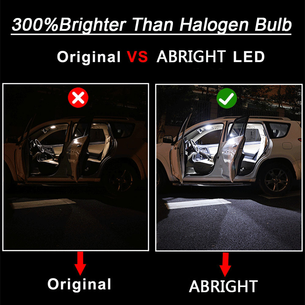 Luz LED Interior Canbus para coche, accesorios para Toyota Corolla Auris E 12, 15, 18, E150, E180, 1988, 2004, , , , , ,