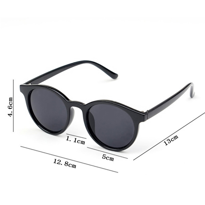 Iboode retro Runde freundlicher Sonnenbrille Jungen Mädchen UV400 Art Sonnenbrille Jahrgang Einfache freundlicher Schattierungen Brille Oculos De Sol