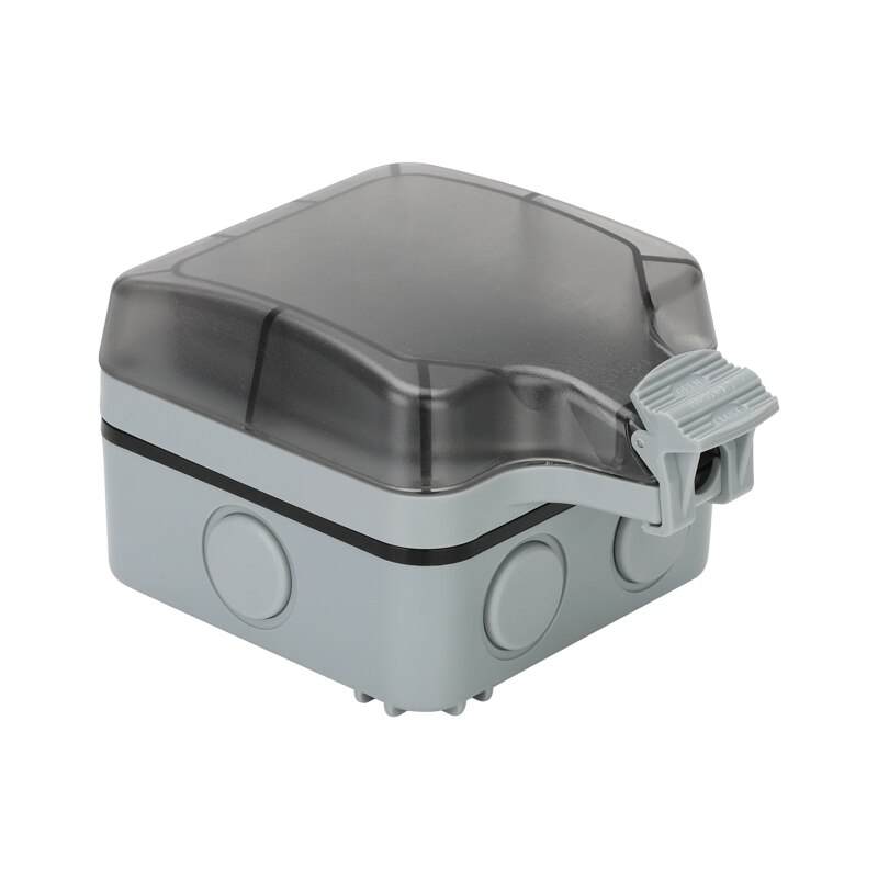 weatherproof single outdoor switched power socket enclsoure not including socket panel