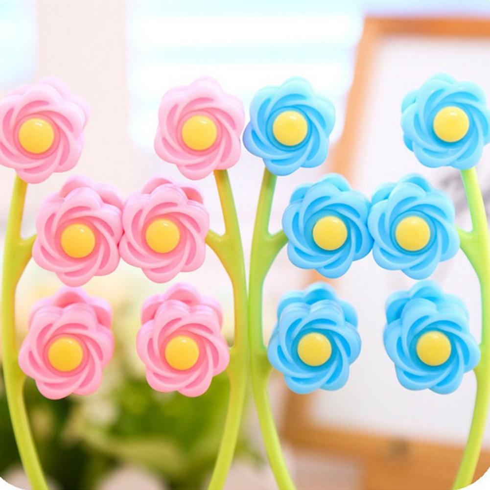 Gezichtsmassageroller, draagbaar, bloemvormig gezichtsmassageroller, antirimpel, facelift, afslankend, gezichtsontspanning, schoonheidstools