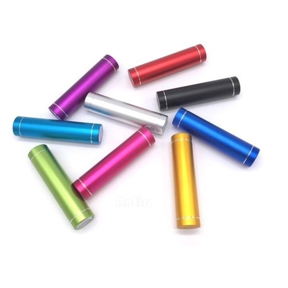 Multicolor Cylinder Portable Power Bank Battery Shell 1x18650 Battery With 1pcs 5V 1A USB Charging Port