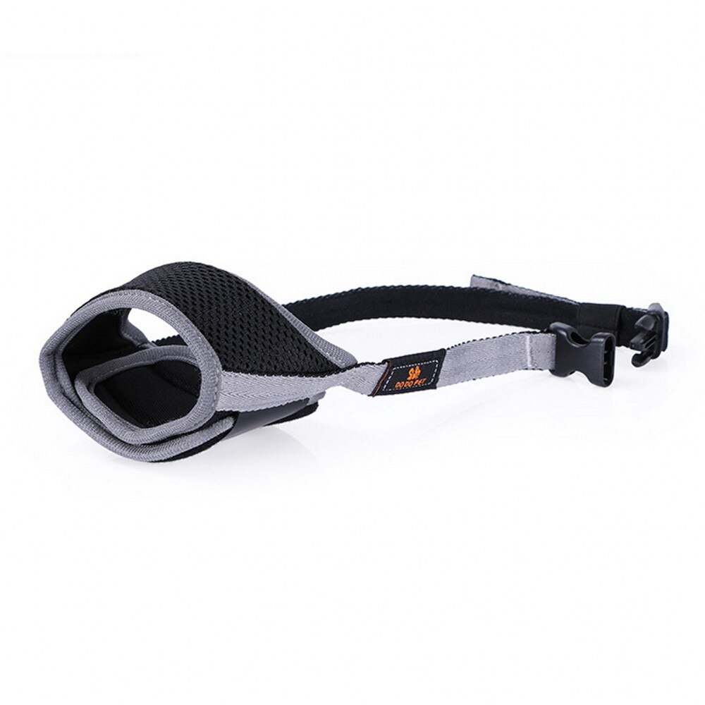 XS-XL Dog Muzzles Adjustable Nylon Breathable Dog Mouth Mask Anti Bark Bite Chew Small&amp;Large Dogs Muzzles Pet Training Supplies: Gray / L