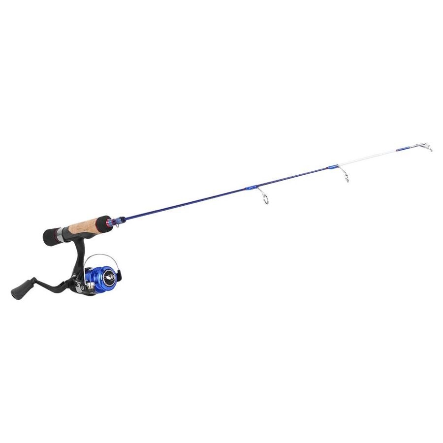 Ice Fishing Rod Combo 55cm Fiberglass Ice Fishing Rod 5 Bearing Spinning Reel Portable Raft Fishing Set