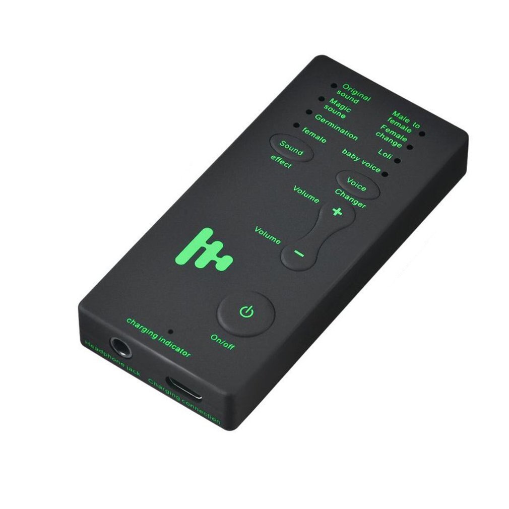 Mini Wireless 7 Multi Voice Changer Microphone Disguiser Multifunctional Onomatophone To Male/Female/Girl/Robot For PC Phone