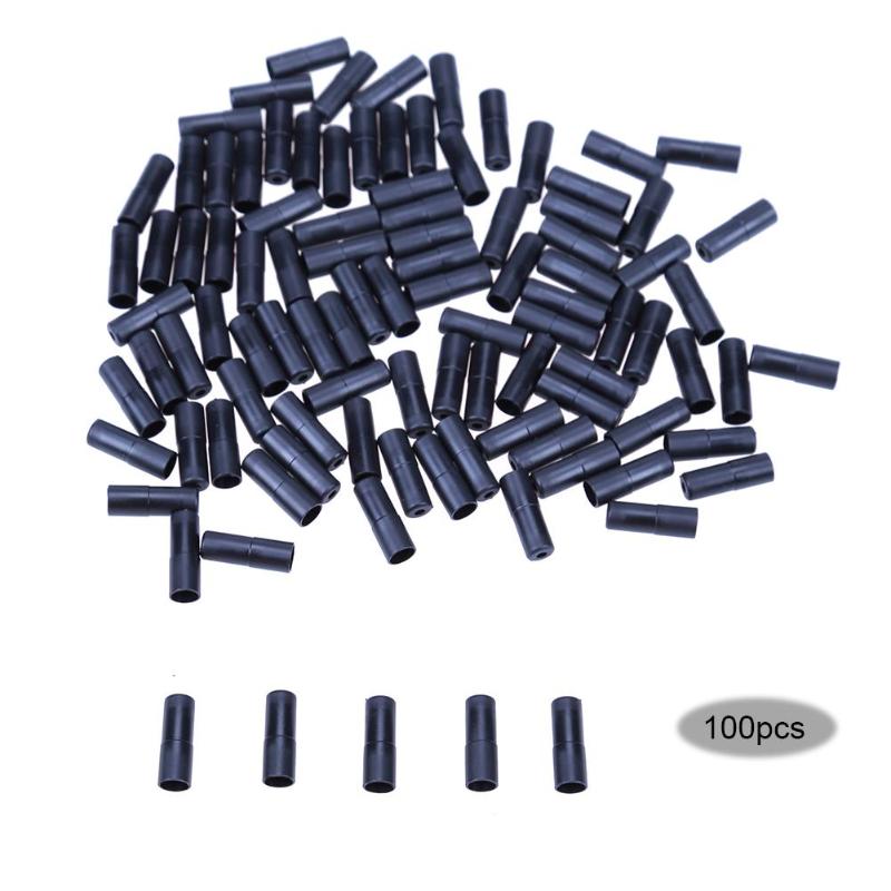 100pcs Plastic MTB Bike Brake Cable Cap Shift Cable Bicycle Derailleur Shifter Cable End Tip Caps Bike Parts Black 5mm Diameter