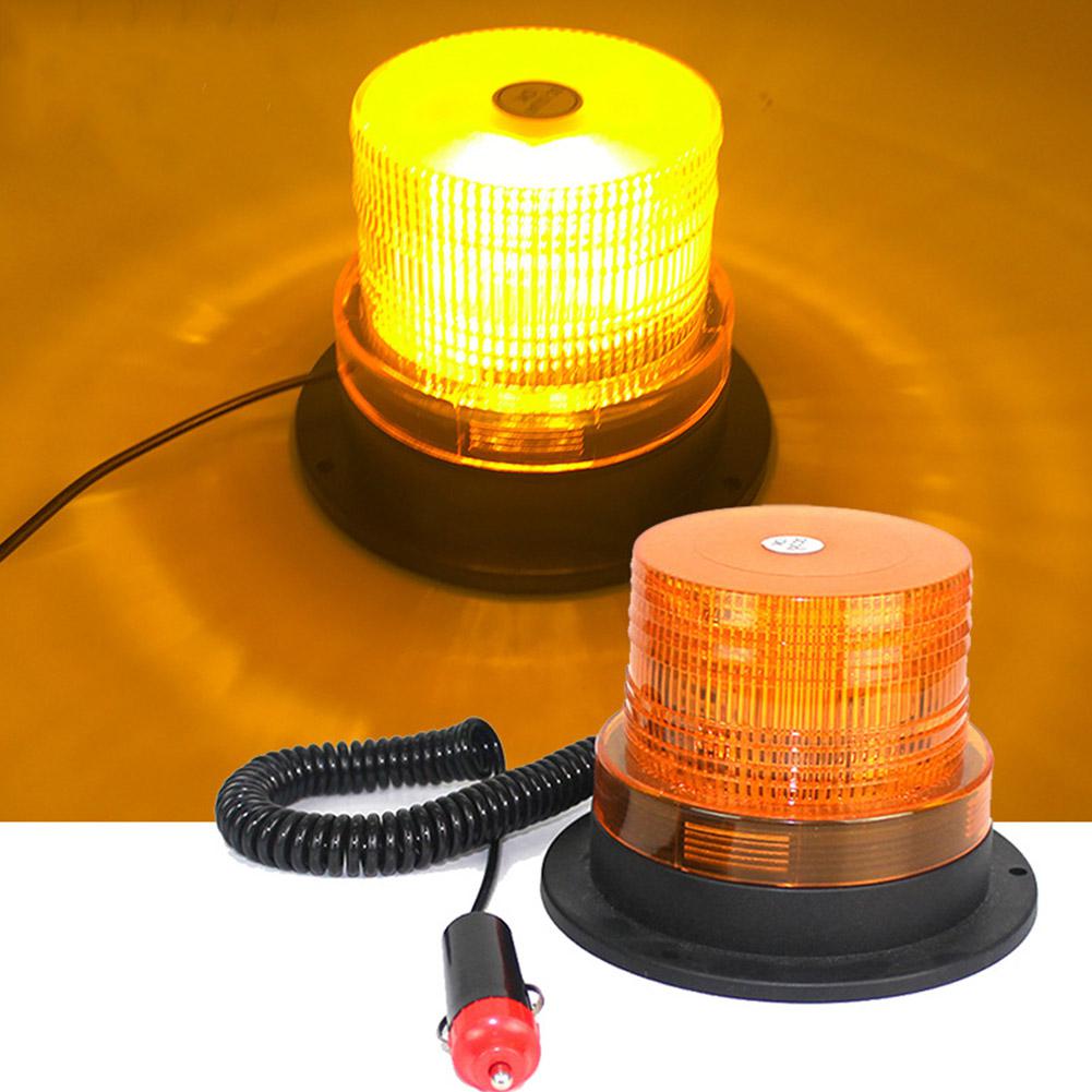 Luz LED estroboscópica de emergencia para coche y camión, lámpara de faro con montaje magnético, 12V/24V