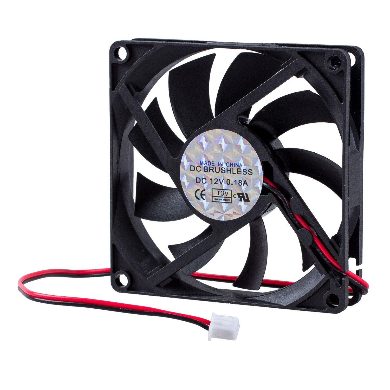 DC 12V 0.18A 2 Pin Connector PC Computer Case Cooling Fan 80x80mm