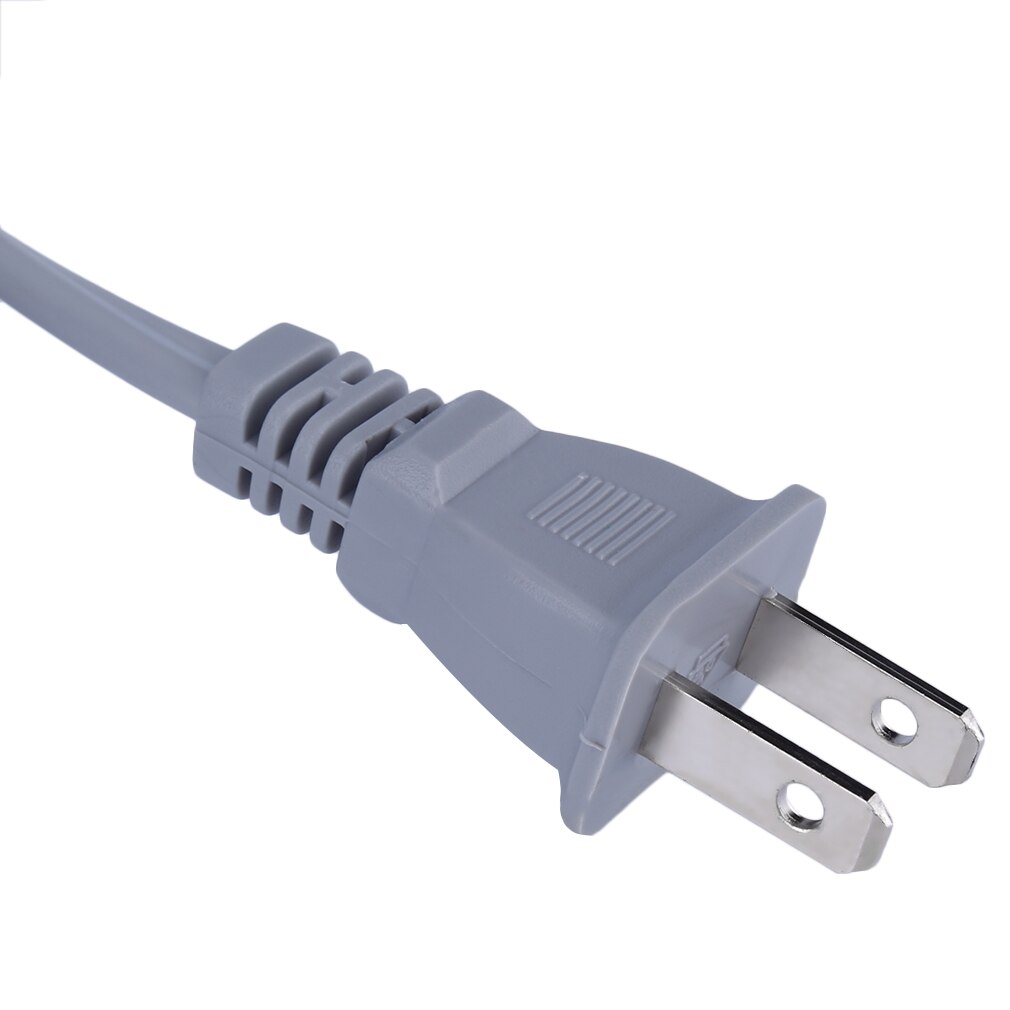 AC Power Supply Adapter Wall Charger Verwisselbare Oplaadkabel Voor Nintendo Controller US Plug Grijs