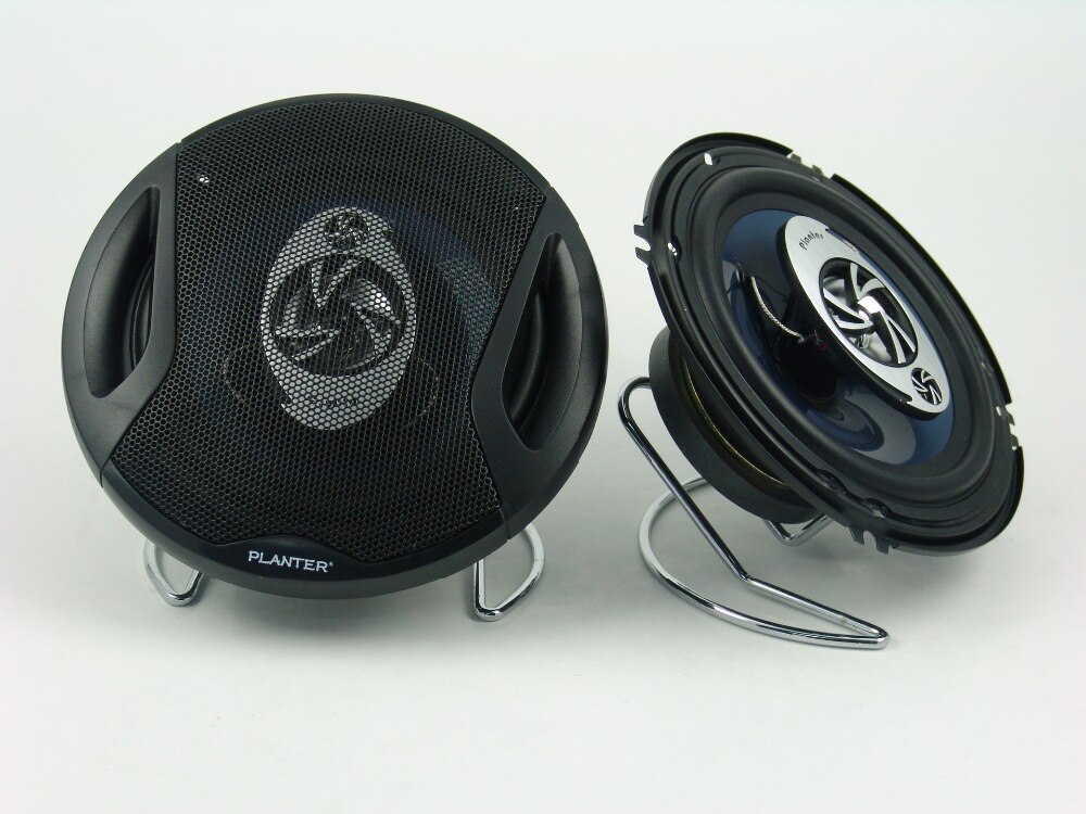 5 inch Drie Weg Coaxiale Full Range Speaker, Auto Speaker, Slanke Type, 4 ohm, 300 W, diameter: 130mm, 2 stuks veel