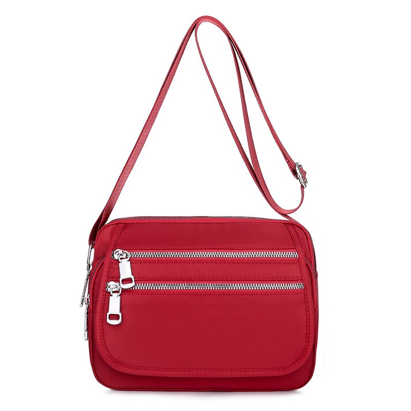 Vrouwen Tassen Multifunctionele Crossbody Tas Toevallige Schoudertassen Voor Dames Tassen Oxford Flap Vrouwelijke Kleine Zakken: Rood
