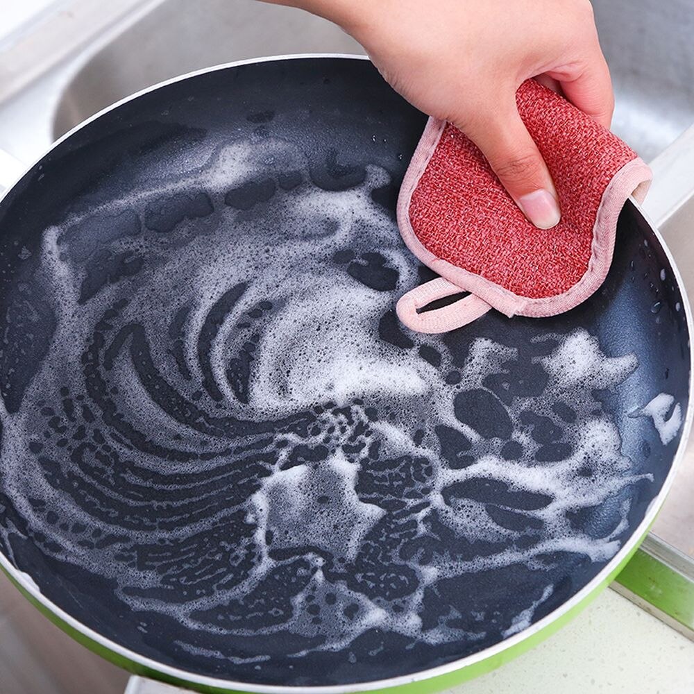 Dish Sponge Gąbka Do Naczyń Éponge Vaisselle Gabka Dishwashing Washing Gąbki Mycia Eponge Kitchen Tissu Lavable Magiczna Clean