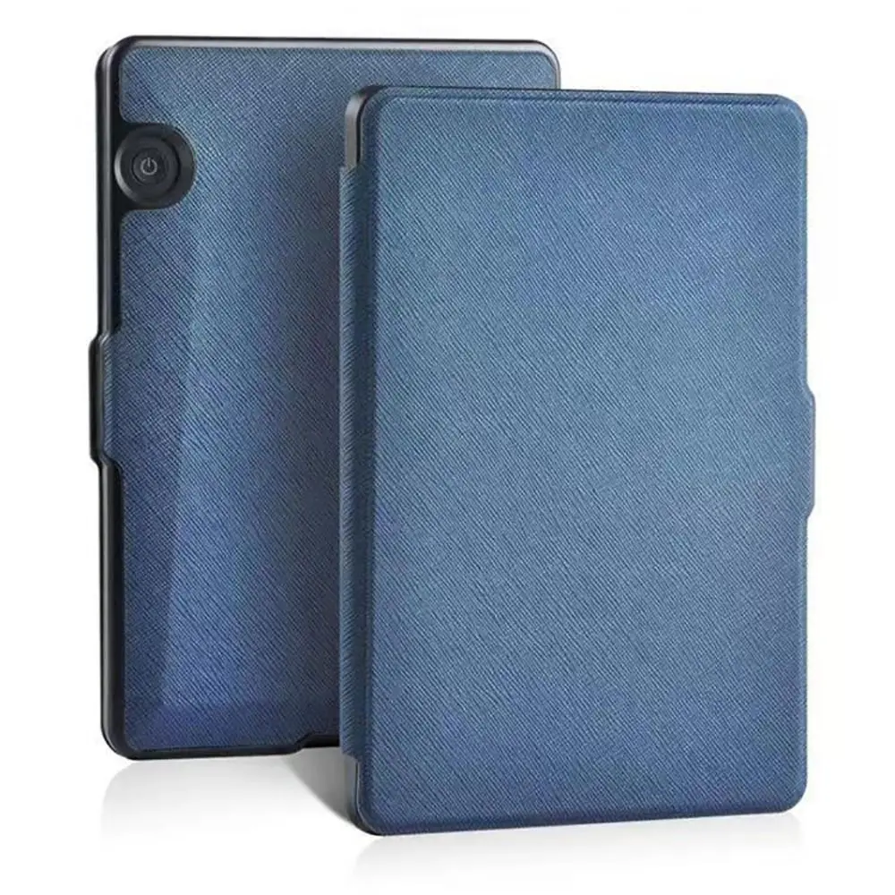 För kindle voyage, pu-läderfodral i e-boksläsare för kindle voyage, smalt skyddande fodral: Vit