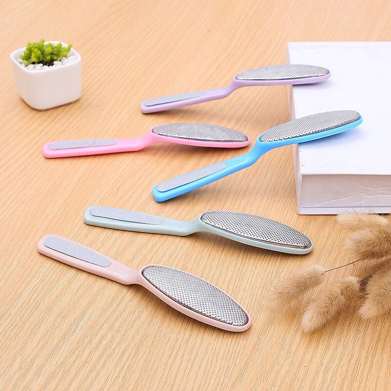 1pcs Slijpen Exfoliërende Bad Borstel Gereedschap Schoonheid Hak-zijdige Voeten Pedicure Eelt Verwijderen Hand Voet Bestand Voor Hakken voetverzorging