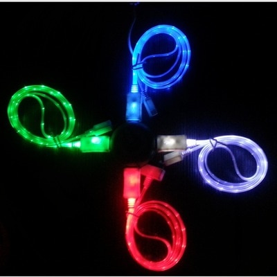 LED Lighting Micro USB Charging Cable Mobile Phone Cables for Charge Charger Data for Samsung for HTC