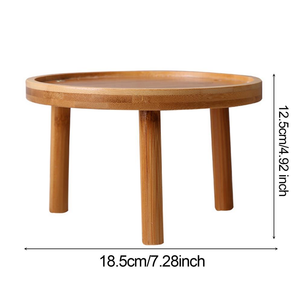 Support en bois pour plante d'intérieur, tabouret haut rond, moderne pour salon, porte-plante décoratif en bois pour canapé, salon