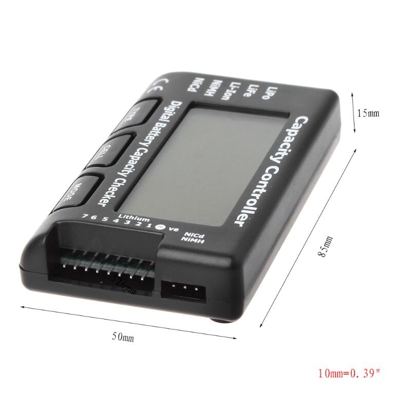 Digitale batterijcapaciteitscontrole rc-celmeter 7 voor lipo life li-ion nimh nicd  m10