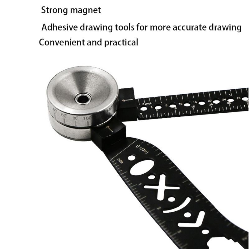 Drawing Compasses Tool Mini Curved Metallic Ruler Compass Versatile Utensil