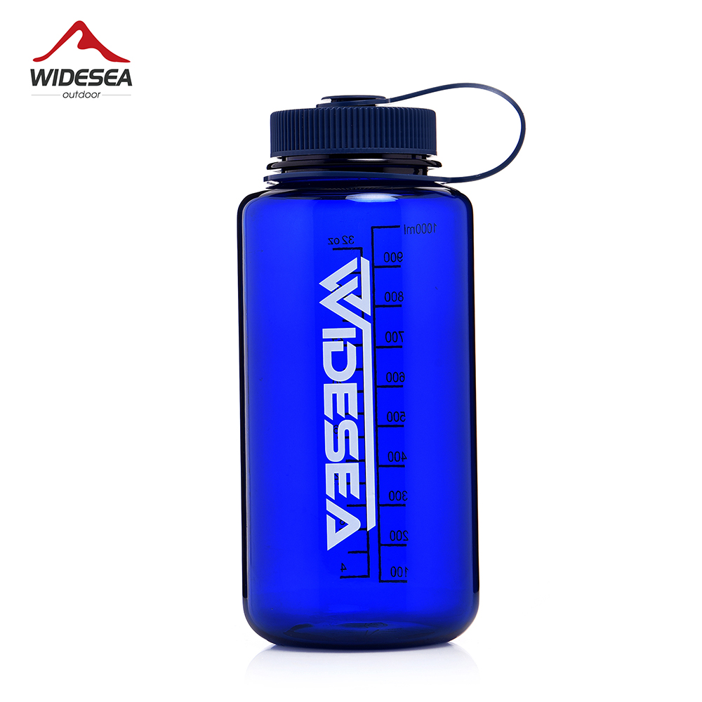 Widesea camping 1100ml tritan vesipullo juomiseen urheilu bpa ilmainen armeija pullo ulkona kuppi muki astiasto matkailu vaellus: 1100ml pulloa