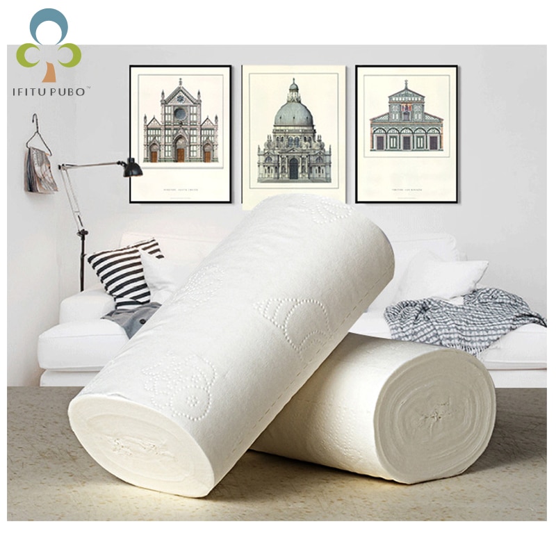 IN STOCK 10rolls/lot Comfortable native wood pulp toilet paper coreless roll paper toilet paper Household paper towels YJN