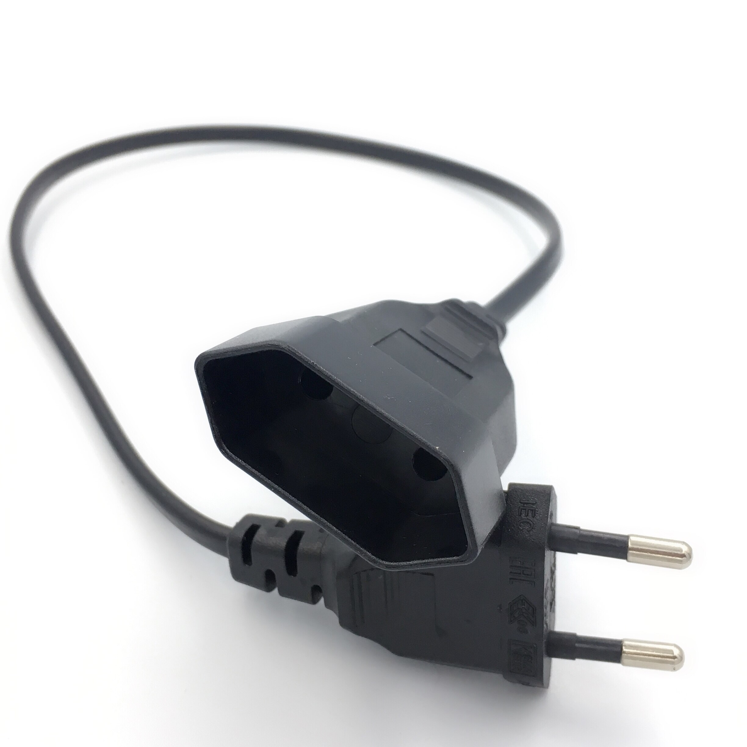 Europese Eu 2 Prong Man-vrouw Verlengsnoer Kabel Voor Pc Computer Pdu Ups 0.5M/1M/2M/3M/4M/5M