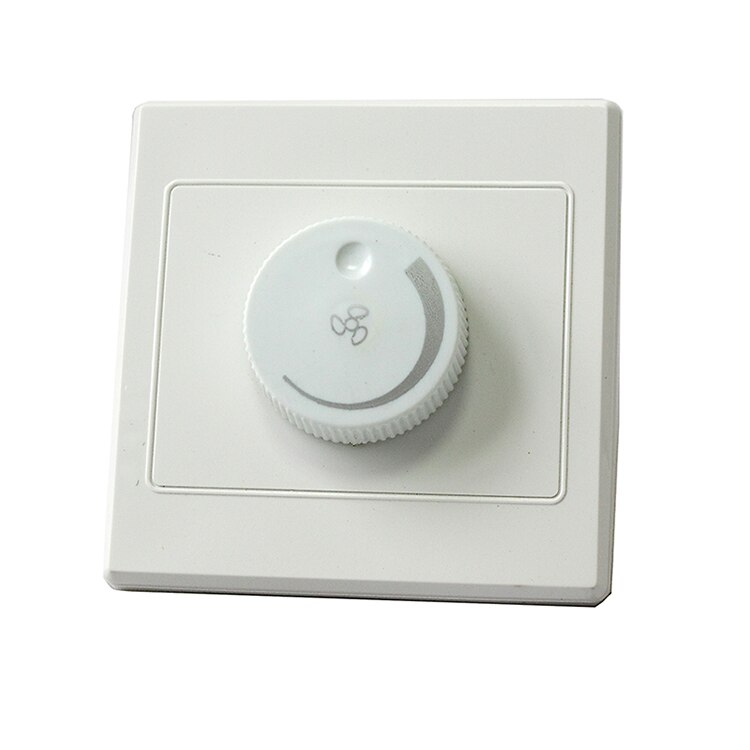 220V 10A Dimmer Light Switch Lighting Control Ceiling Fan Speed Control Switch Wall Button Dimmer Switch Adjustment: Default Title