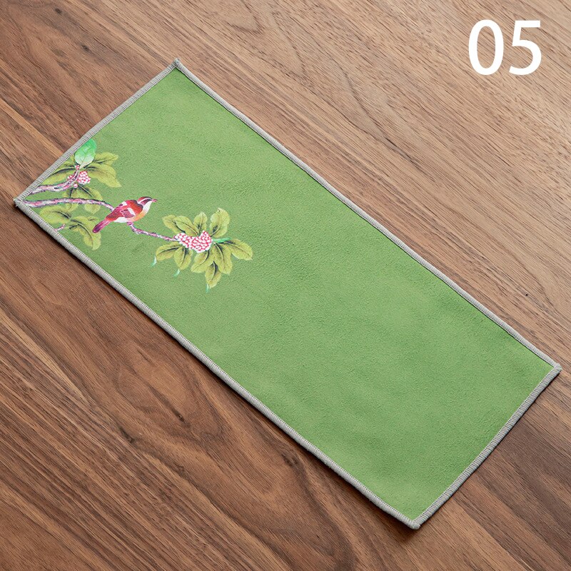 Painted Tea Towel Absorbent Rag Thickened Table Cleaning Chinese Tea Ceremony Household Kitchen Cleaning Towels Tea Accessories: 05