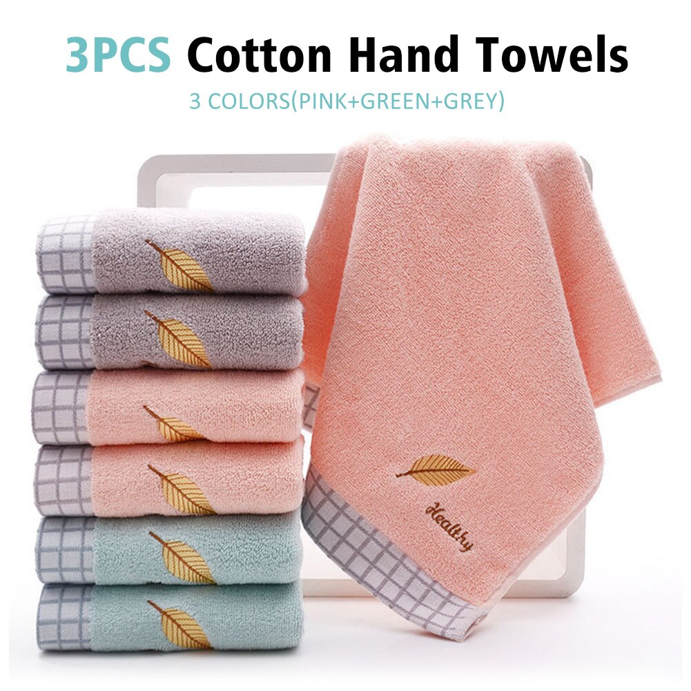 3 Stks/set Multifunctionele Katoenen Handdoeken Voor Badkamer Reizen Wasbare Gezicht Doek Thuis Keuken Water Absorberende Draagbare Hotel