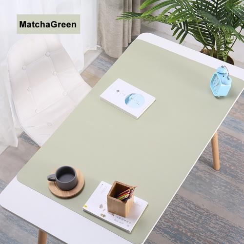 Anti-slip Waterproof Solid Color Large Size PC Laptop Computer Mouse Pad Home Office Table Book Mat Keyboards Mouse Pads: Green