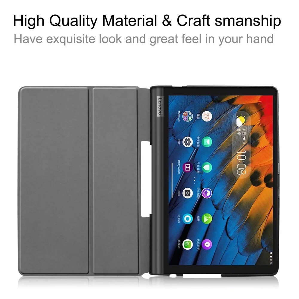 Étui à rabat en cuir pour tablette Lenovo Yoga 10.1, pour tablette Tab 5 tab5 YT X705F