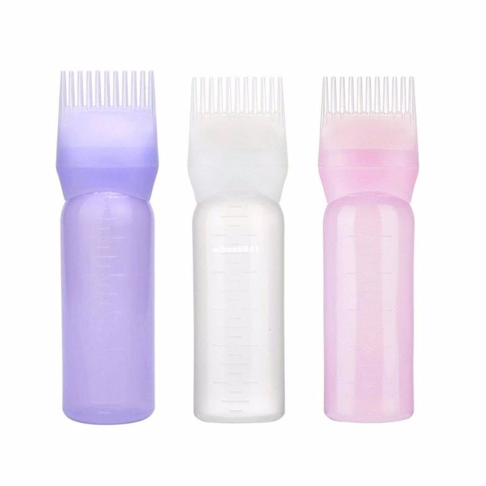 120ml Pro Salon Hair Care Cleaning Empty Bottles Shampoo Applicator Dispenser Dry Washing Pot Styling Tools Applicator Bottles