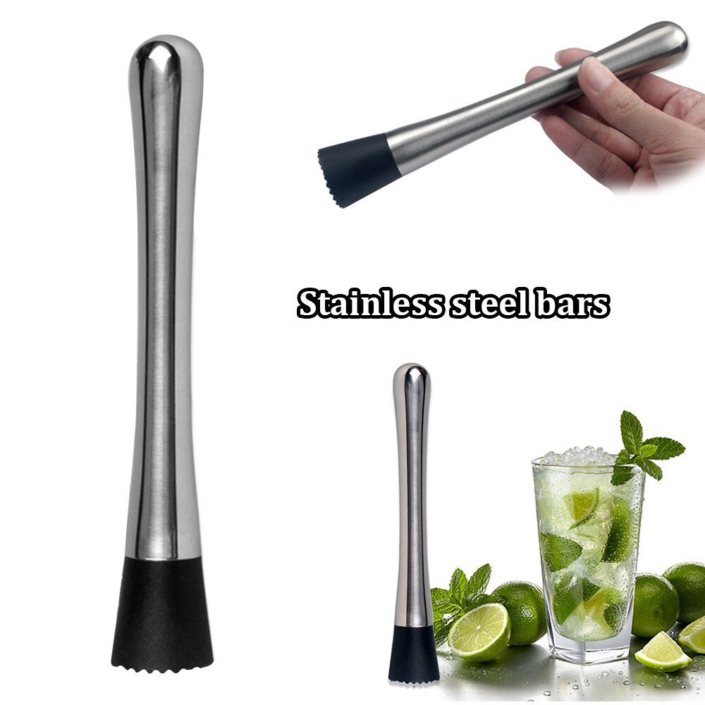 Edelstahl Bar Cocktail Mojito Mint Muddler DIY Trinken Obst Eis Cocktail Mixer Muddler Barkeeper Barware Bar Werkzeuge