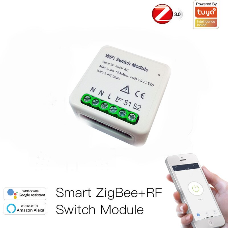 Smart Wifi Diy Switch Ondersteunt 1/2 Way Control Smart Home Automation Module Werkt Met Alexa Google Thuis Slimme Leven App