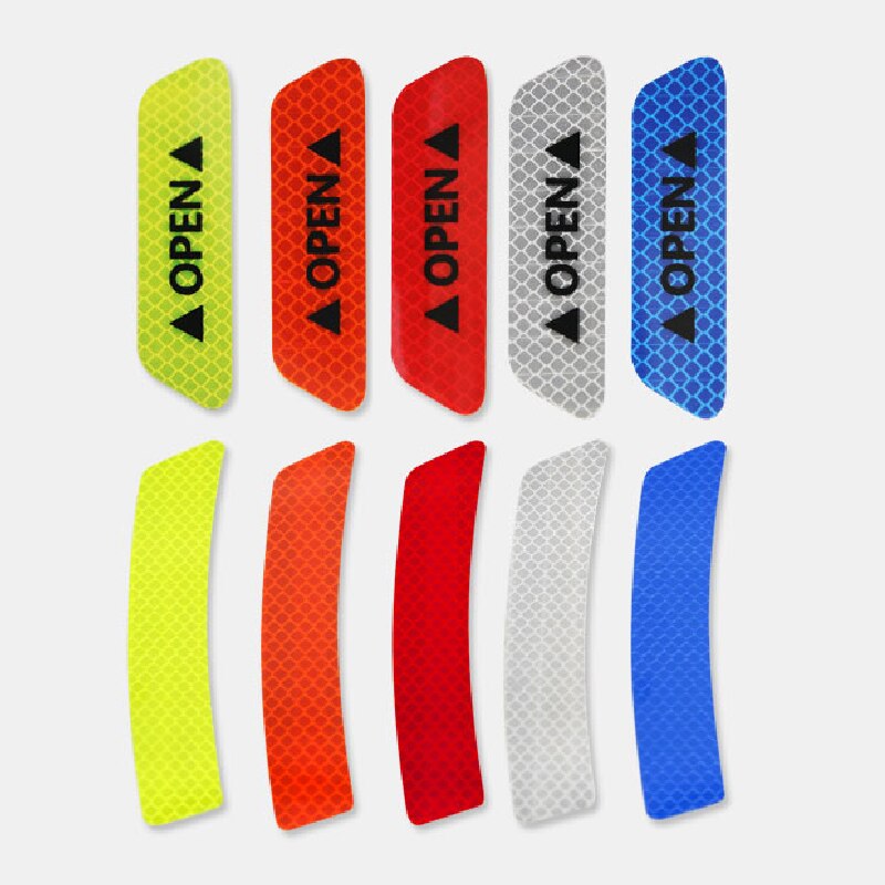 Car Sticker Stickers Car Reflective Sticker OPEN Reflective Tape Warning Mark Open Notice Accessories Car-styling Safety Mark