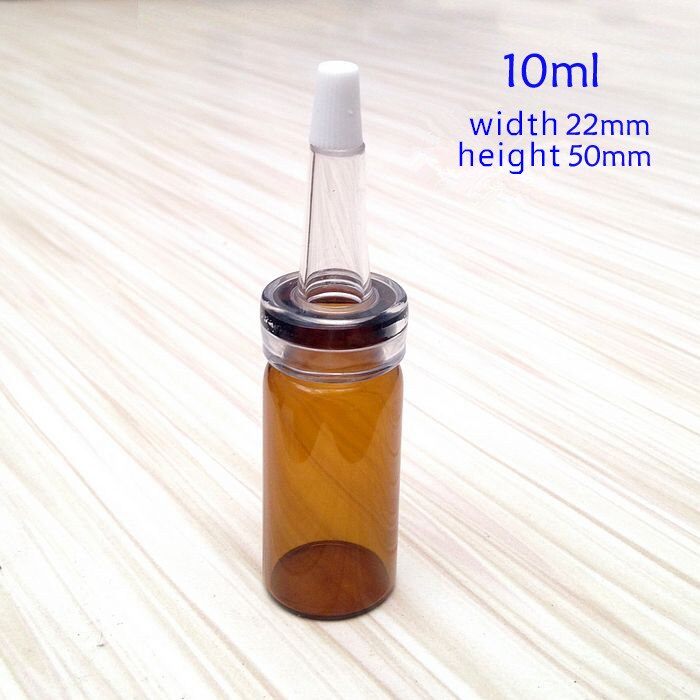 Mini heldere en bruine glazen flesjes 3,5,7,8,10,12ml met zachte plastic druppelaar, ideaal voor het herverpakken van vloeistof