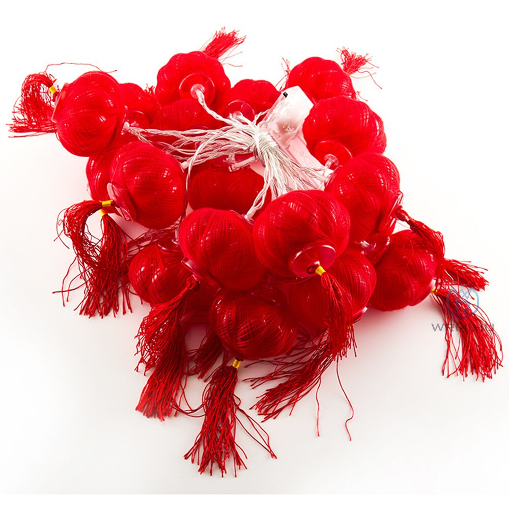 3V lanterna Festival Festival di primavera tradizionale cinese lanterna rossa corda luce/batteria scatola decorazioni natalizie di capodanno