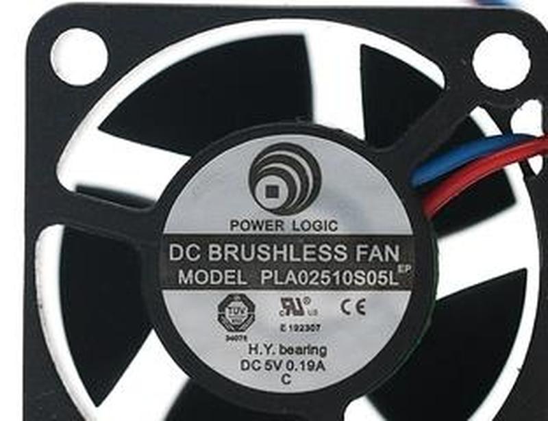 Originele PLA02510S05L 5V 2.5 Cm 2510 0.19A Twee-Draad Miniatuur Fan