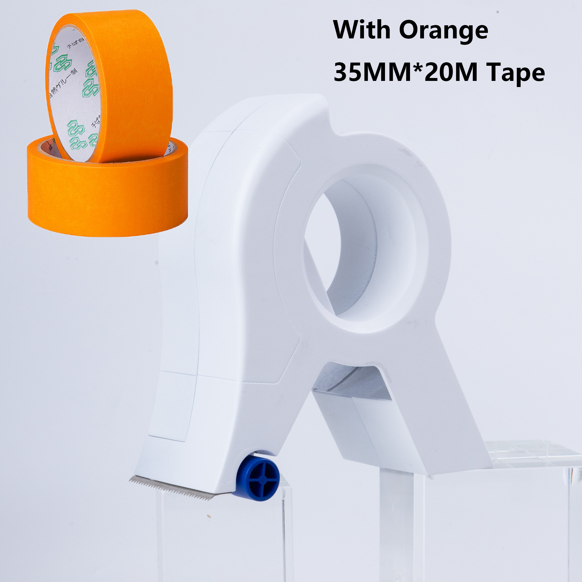 Painting Masking Tape Applicator Scotch Tape Applicator Painter Tool Packing Seam Tape Sticker Fit 75-100mm Bore Size Tape Tube: With A Orange Tape