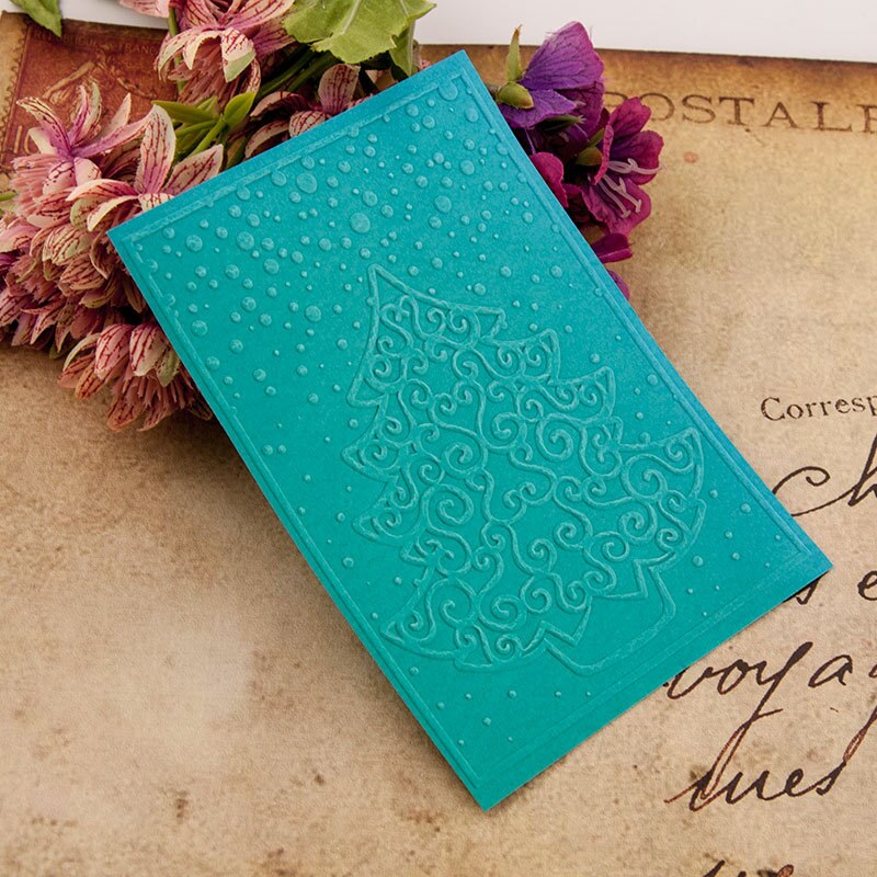 plastic Easter tree template Easter wreath craft card making paper card album wedding decoration Embossing folders