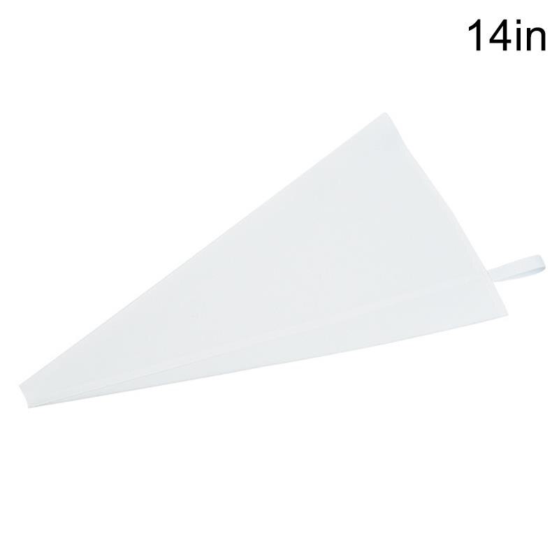 1 stuk katoenen spuitzak, herbruikbare taartdecoratiezak, koekjesspuitzak, slagroomspuitzak, doe-het-zelf bakgereedschap voor taarten: 14 inch
