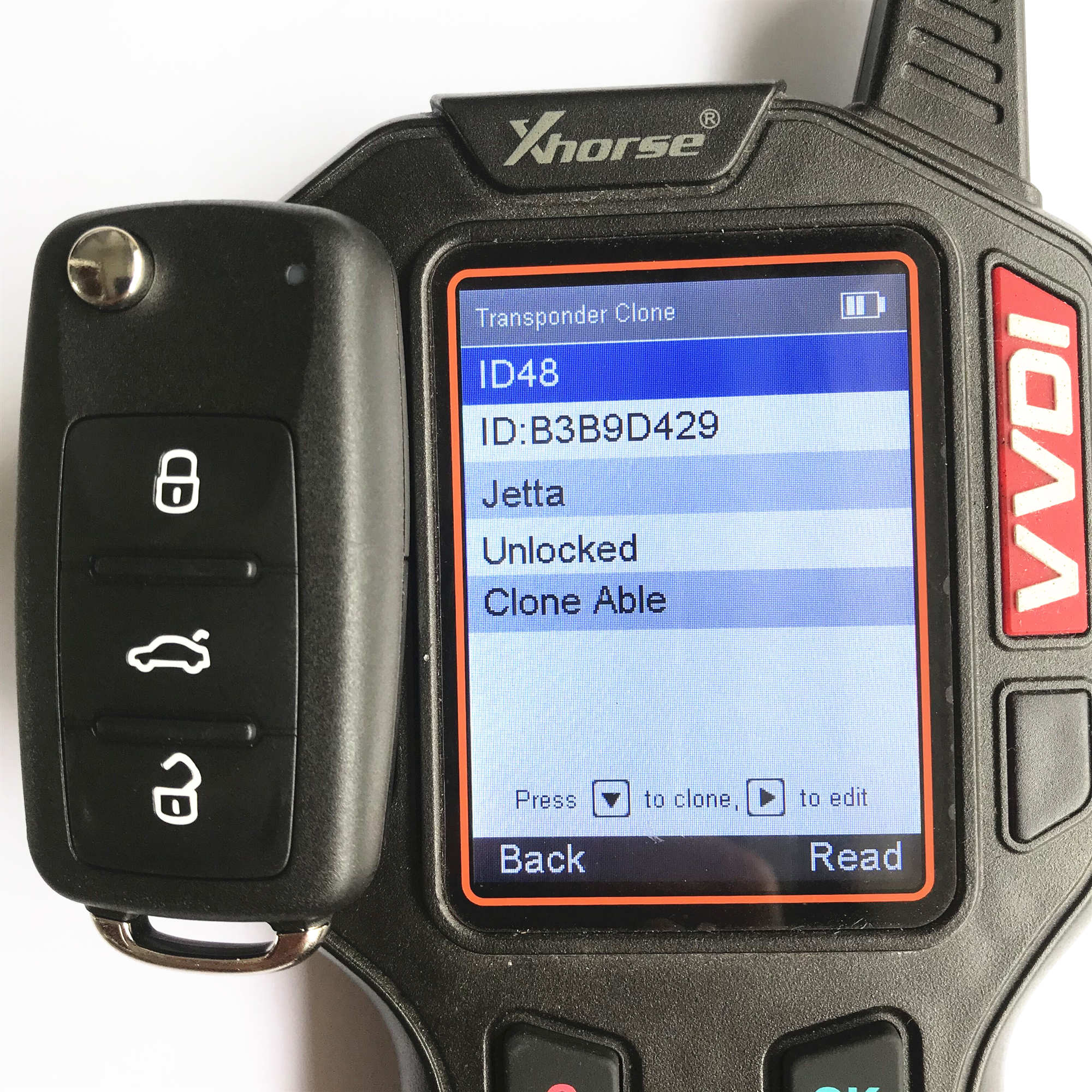 Original 3 Buttons 434 MHz Remote Key For VW Golf Jetta - 5K0 837 202 AD with 48 Chip