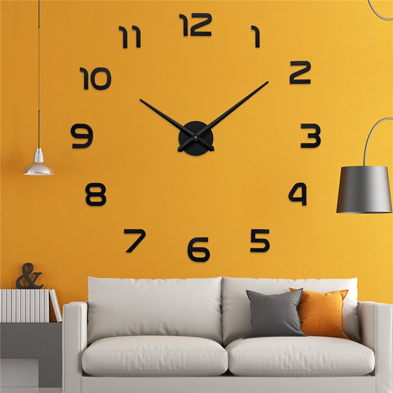 Neue 3d Wanduhr Große Acryl Spiegel Uhren Aufkleber Wohnzimmer Zubehör Dekorative Haus Uhr ein Der Zauberstab